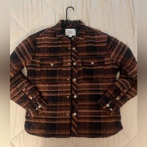 BDG Brown and Black Quilted Jacket